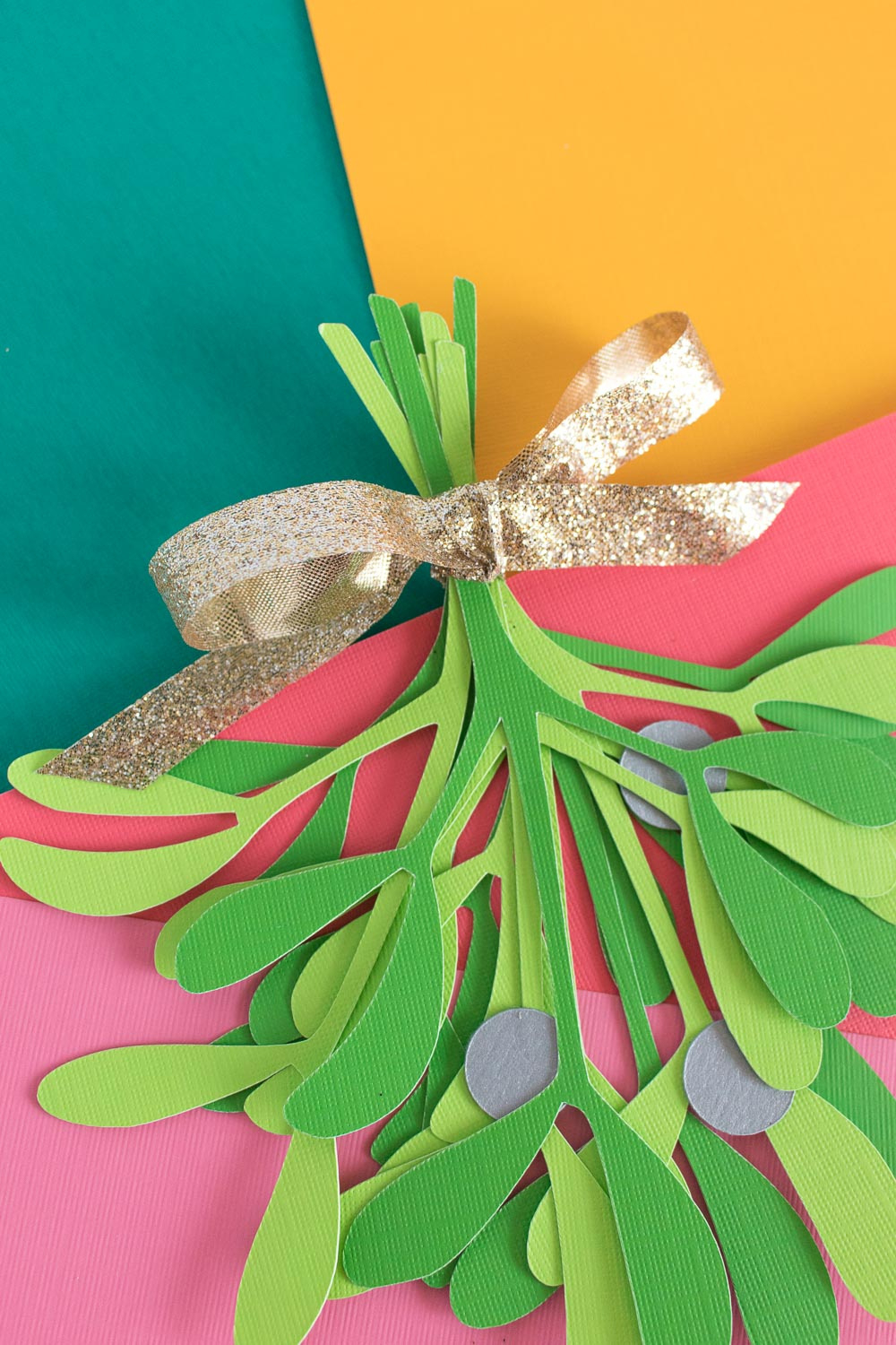 Simple Diy Paper Mistletoe (+ Free Printable!) | Club Crafted inside Free Mistletoes Printable