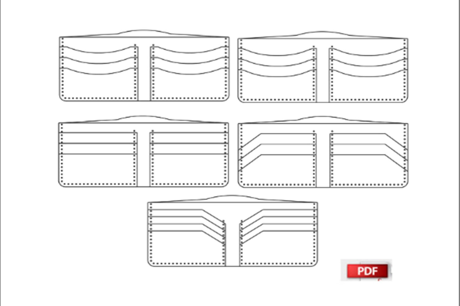 Simple Wallet Pattern-Leather Card Wallet Pdf-Slim Walletpdf with regard to Free Printable Leather Wallet Patterns