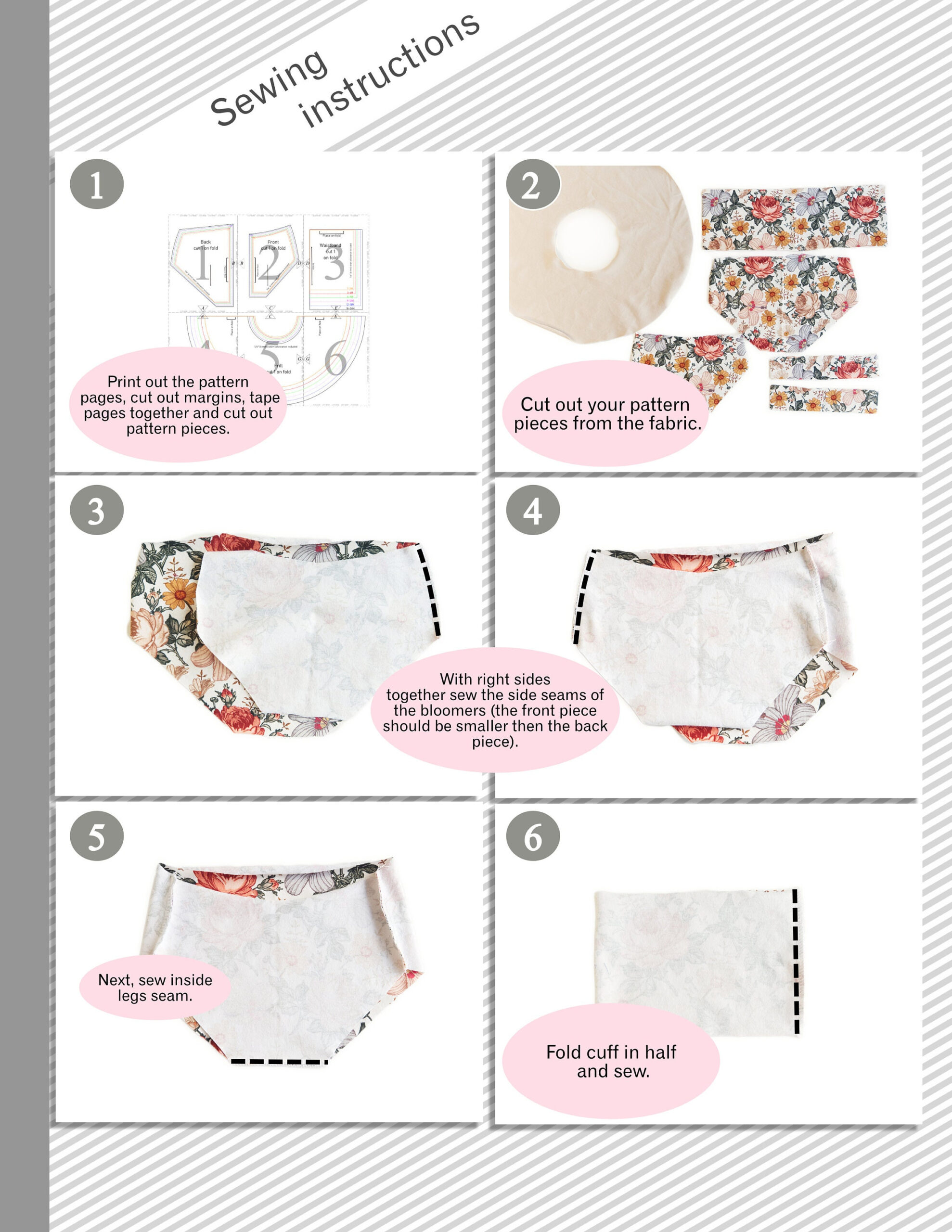 Skirted Bummies Sewing Pattern Pdf – Baby Girl Clothes Pattern intended for Free Printable Bummies Pattern