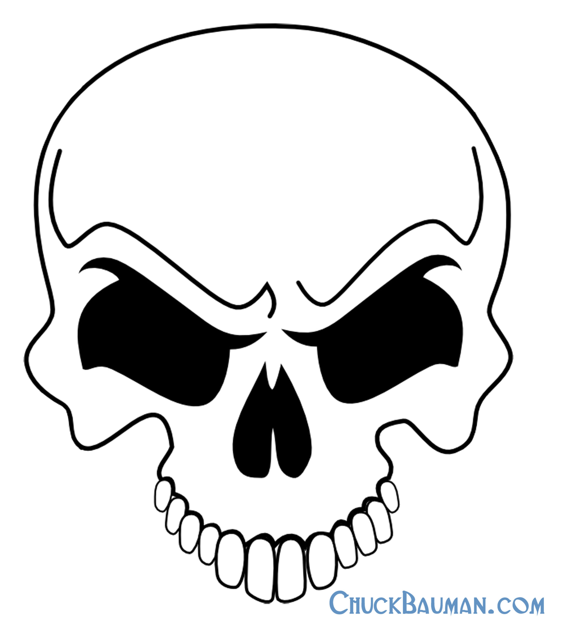 Skulls Airbrushing - Free Skull Airbrushing Stencils - Free throughout Printable Stencils For Airbrushing