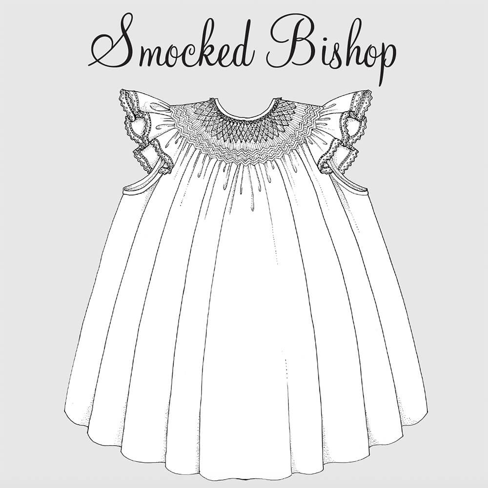 Smocked Bishop - Digital Pattern - The Sewing Collection inside Free Printable Smocking Patterns For Baby Dresses