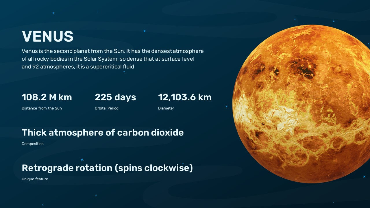 Solar System Powerpoint Presentation Template, Google Slides &amp;amp; Canva intended for Creative Venus Powerpoint Template Free Download