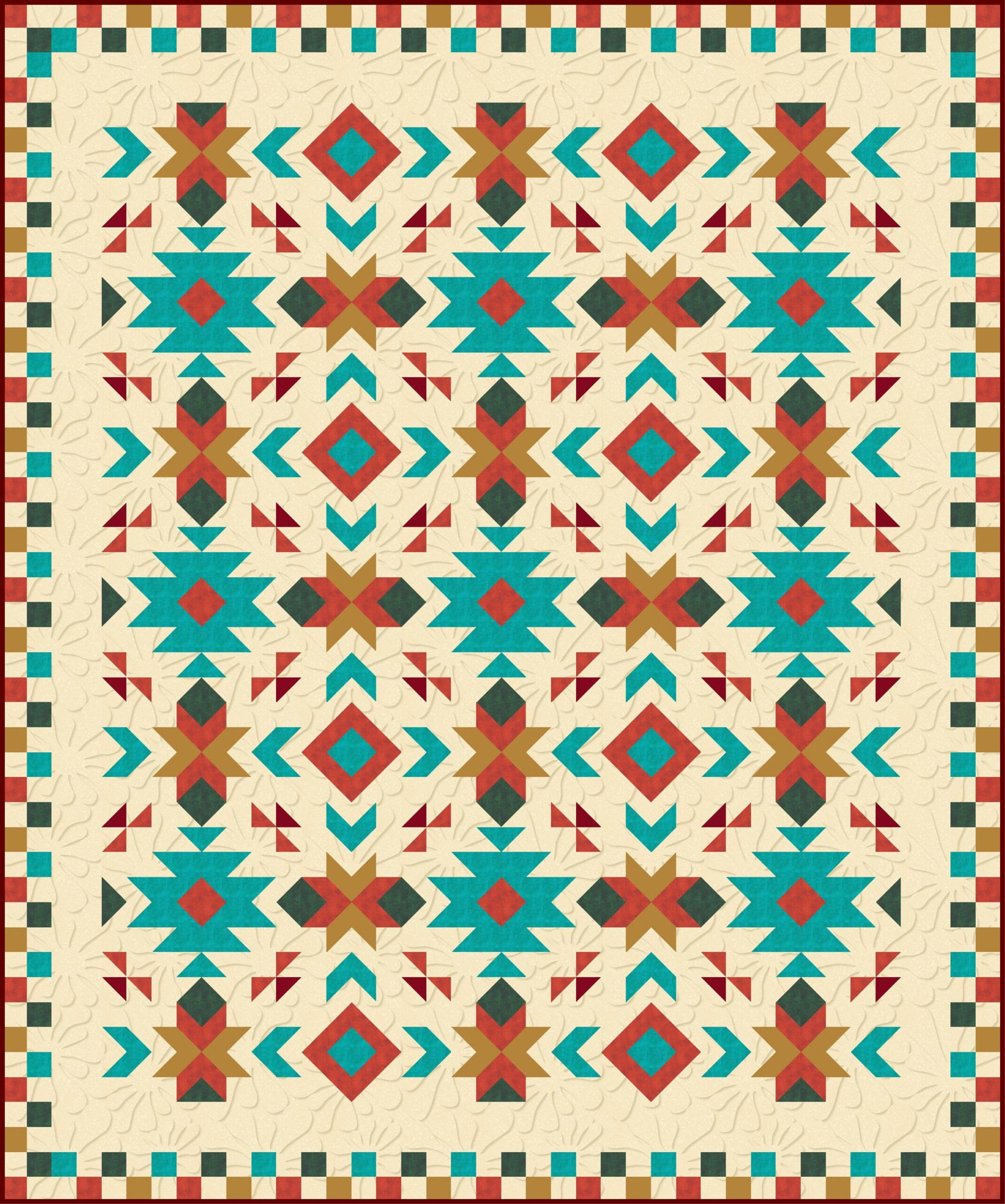 Southwest Quilt Pattern - Southwest Quilt - Nativ American Quilt with regard to Free Printable Southwest Quilt Patterns
