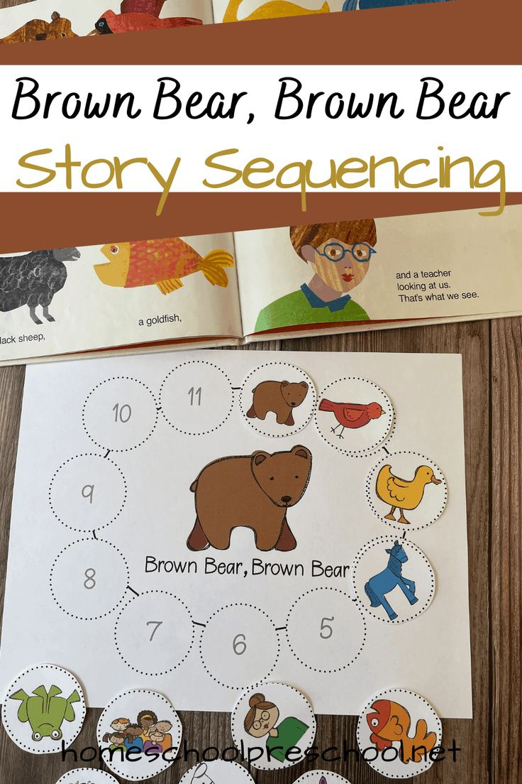 Spark Learning With Brown Bear Sequencing Cards For Kids! with Brown Bear Brown Bear Sequencing Cards Printable Free
