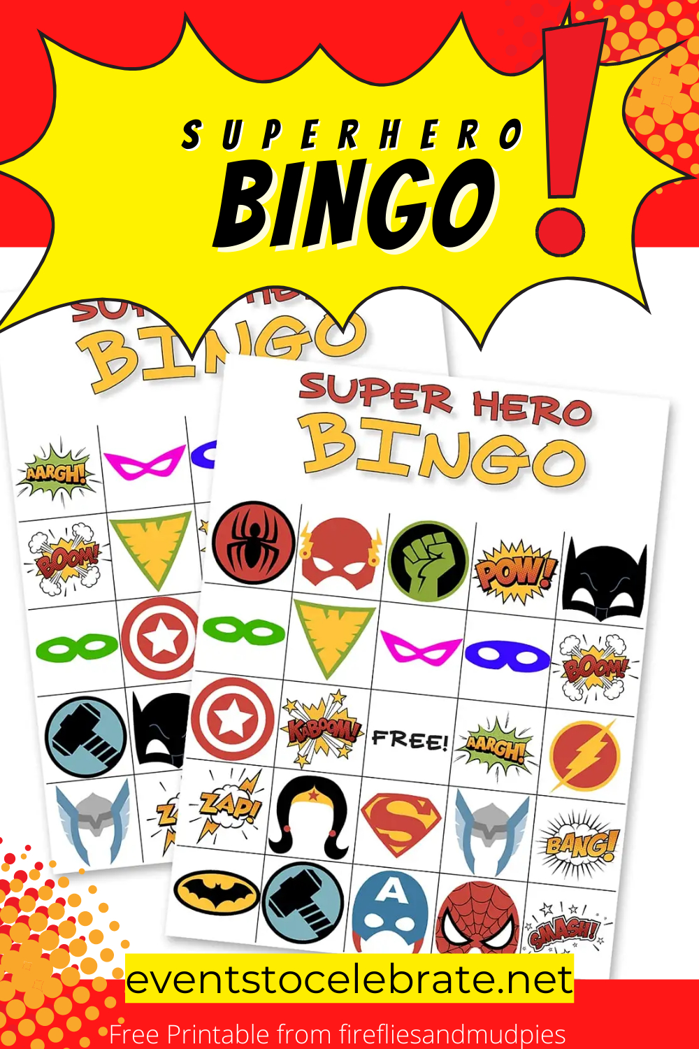 Spiderman Birthday Party Ideas With Games, Decor, And Food for Superhero Bingo Free Printable