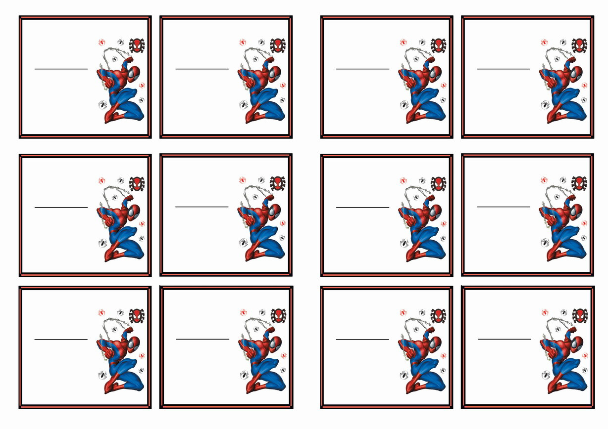 Spiderman Name Tags – Birthday Printable within Spiderman Tags Free Printable