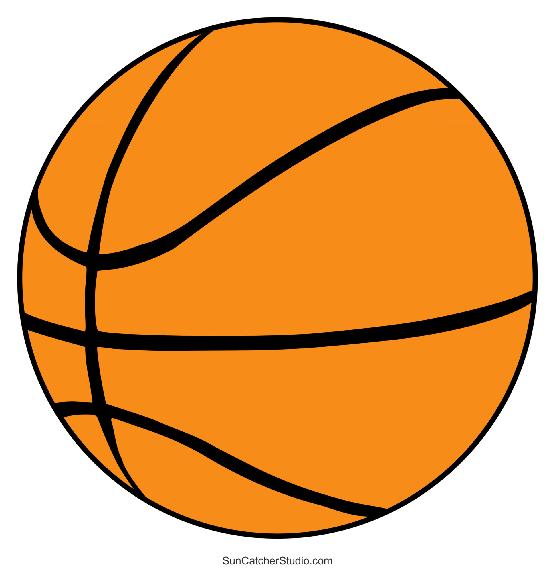 Sports And Ball Patterns And Clip Art (Printable Stencils) – Free intended for Free Printable Basketball Images