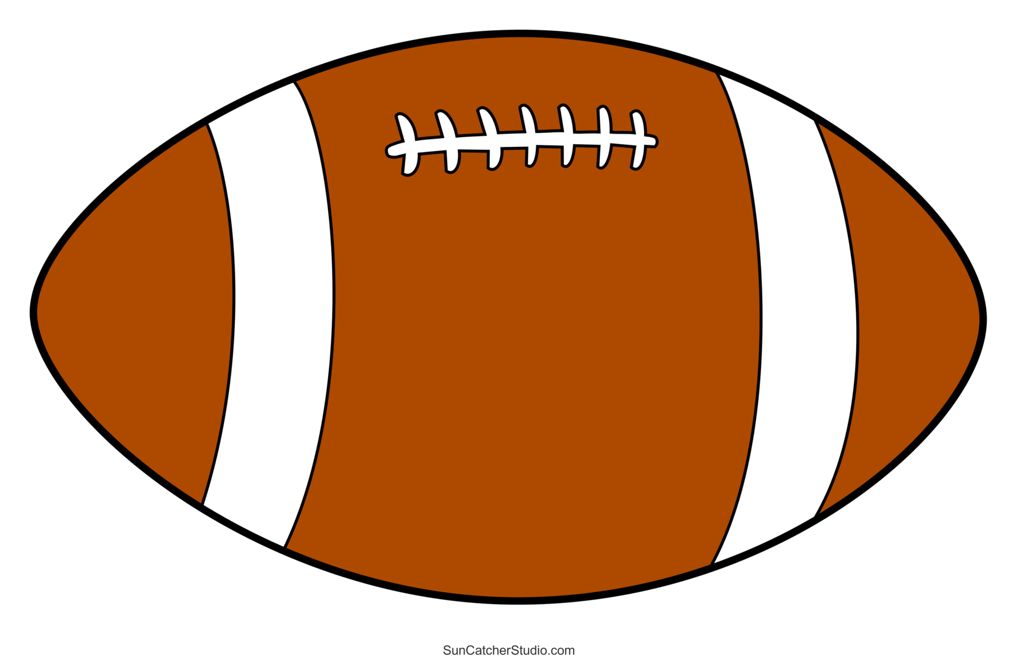 Sports And Ball Patterns And Clip Art (Printable Stencils) – Free pertaining to Free Printable Football Cutouts