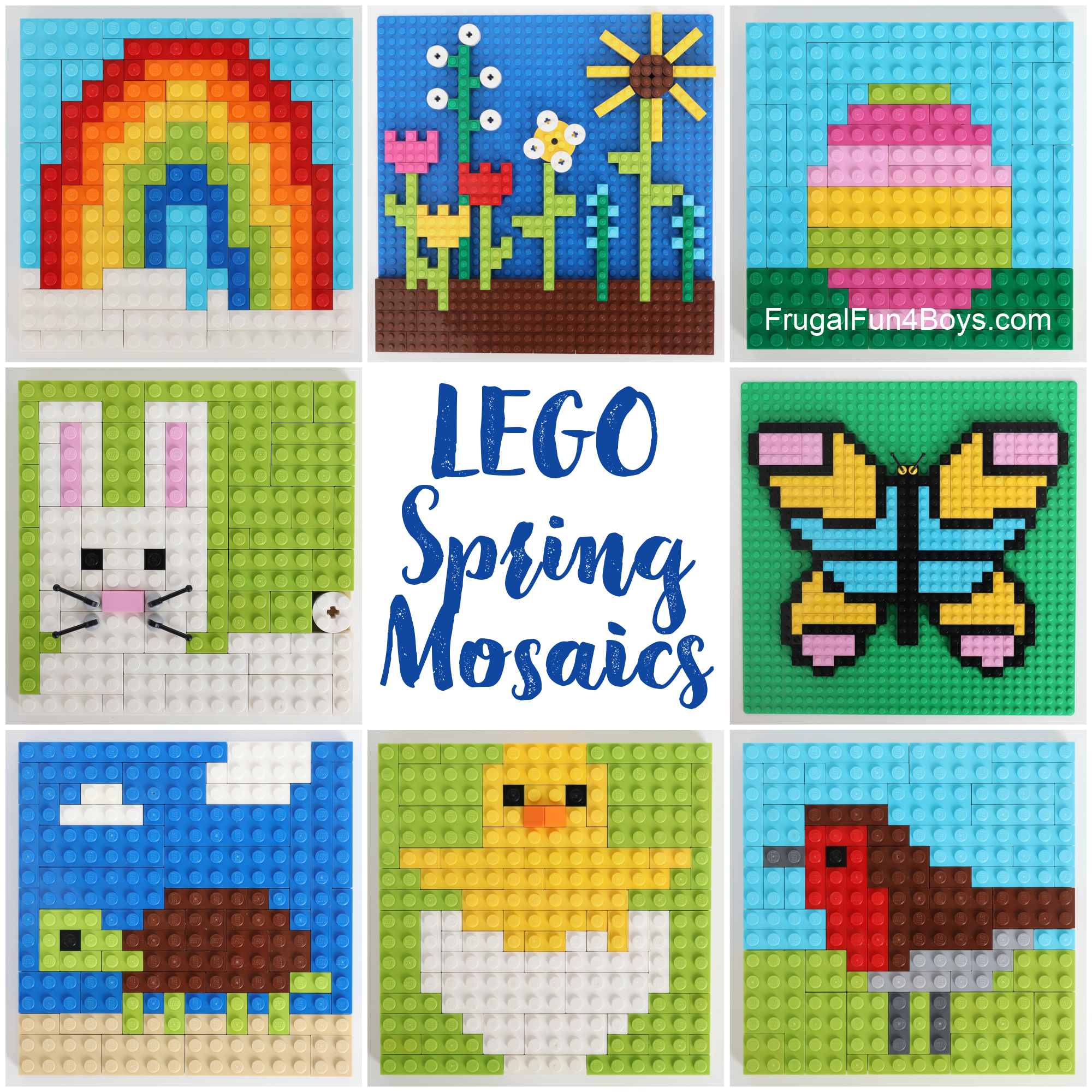 Spring Lego Building Cards - Frugal Fun For Boys And Girls with regard to Free Printable Lego Patterns