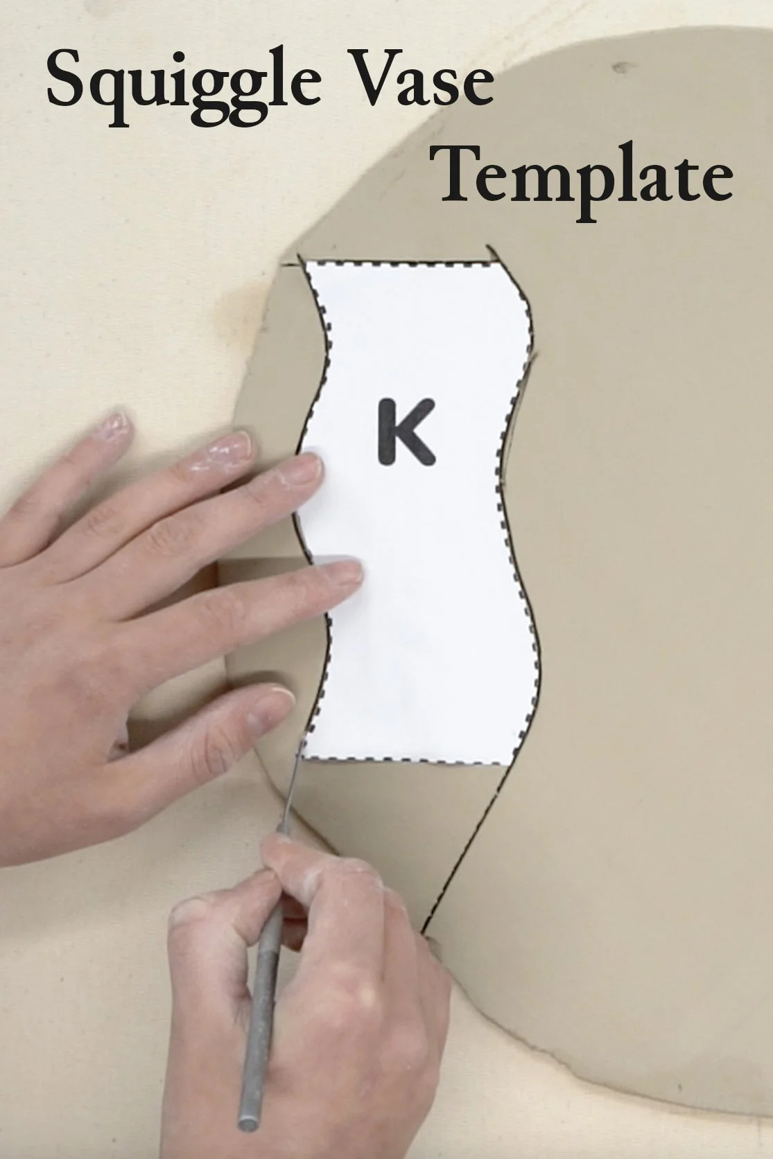 Squiggle Vase With Template — Pottery To The People intended for Free Printable Pottery Templates