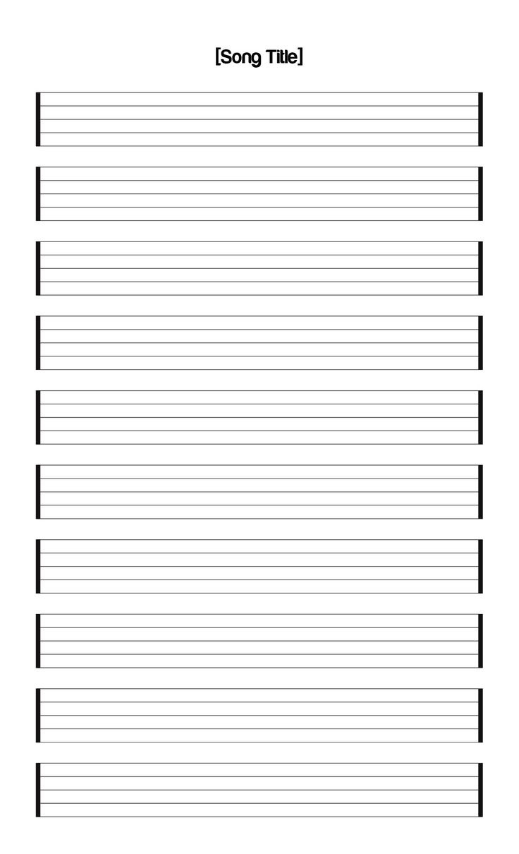 Staff Paper Blank Sheet Music - 10 Free Pdf Printables | Printablee regarding Free Printable Staff