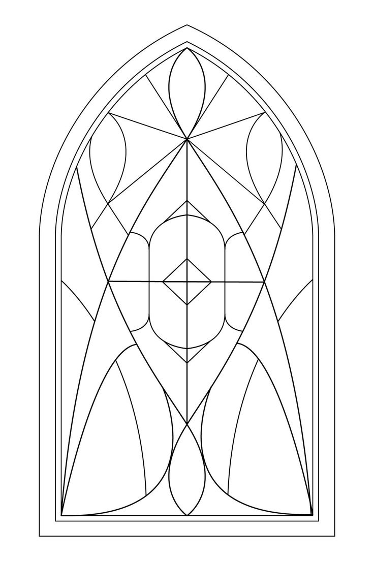 Stained Glass Templates - 13 Free Pdf Printables | Printablee in Free Printable Stained Glass Window Patterns