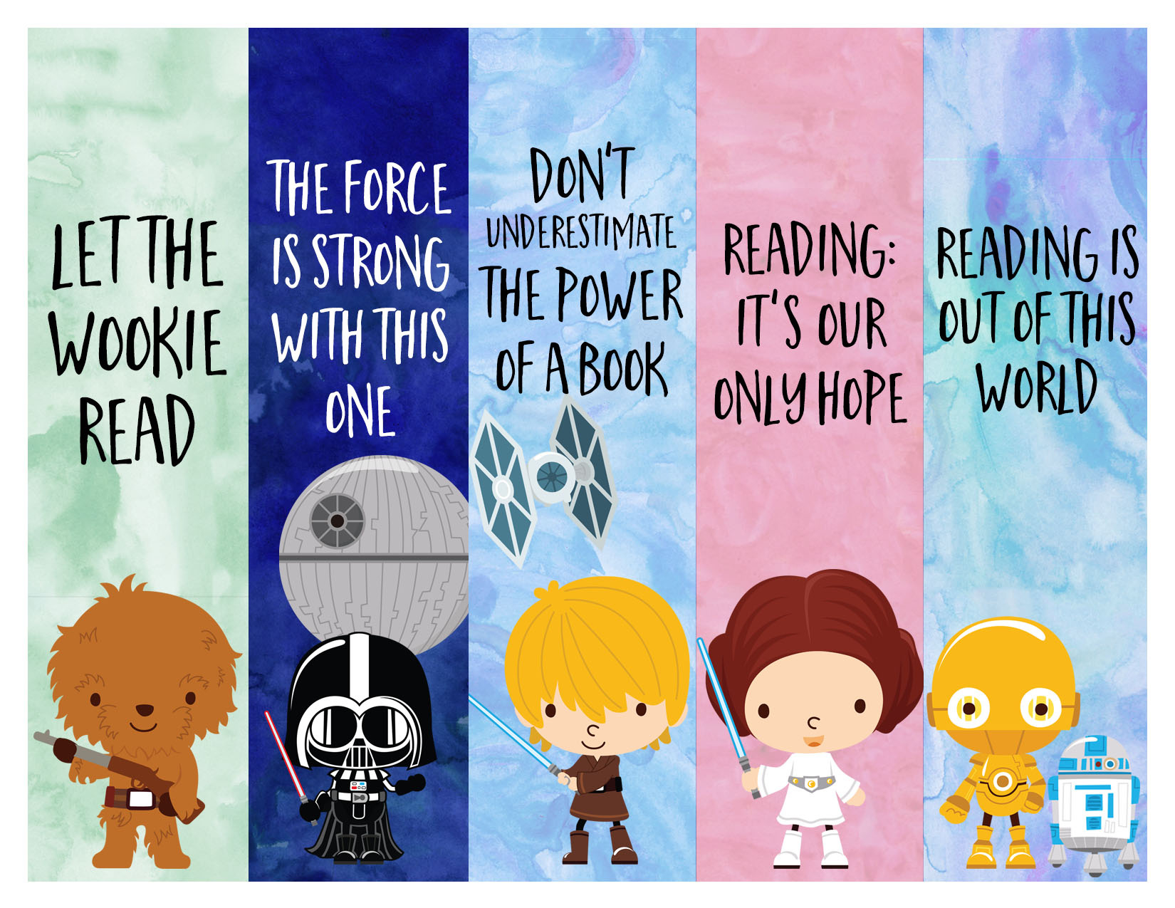Star Wars Bookmarks - Free Printables For Kids - Our Handcrafted Life for Free Printable Star Wars Bookmarks