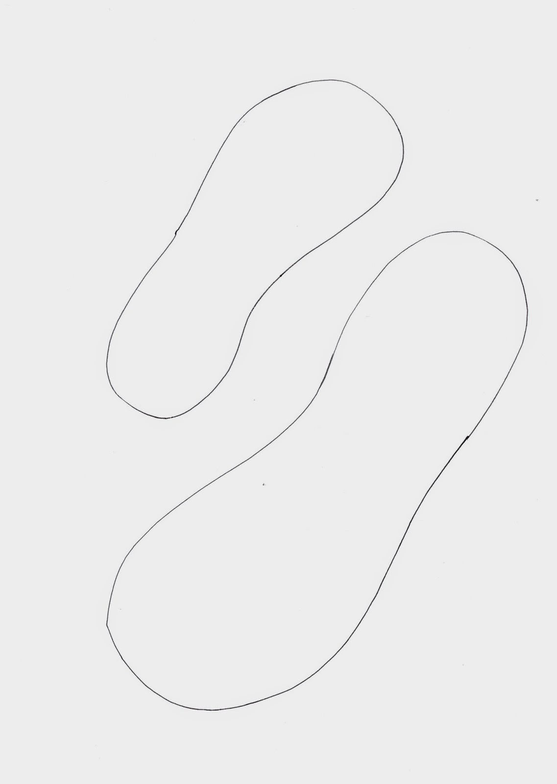 Stempeleinmaleins: Flipflop Vorlage - Flip Flop Template in Flip Flop Stencil Printable