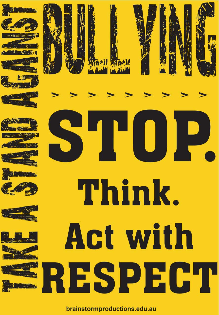 Stop Bullying Posters | Free Anti-Bullying Posters For Schools within Free Printable Bullying Posters