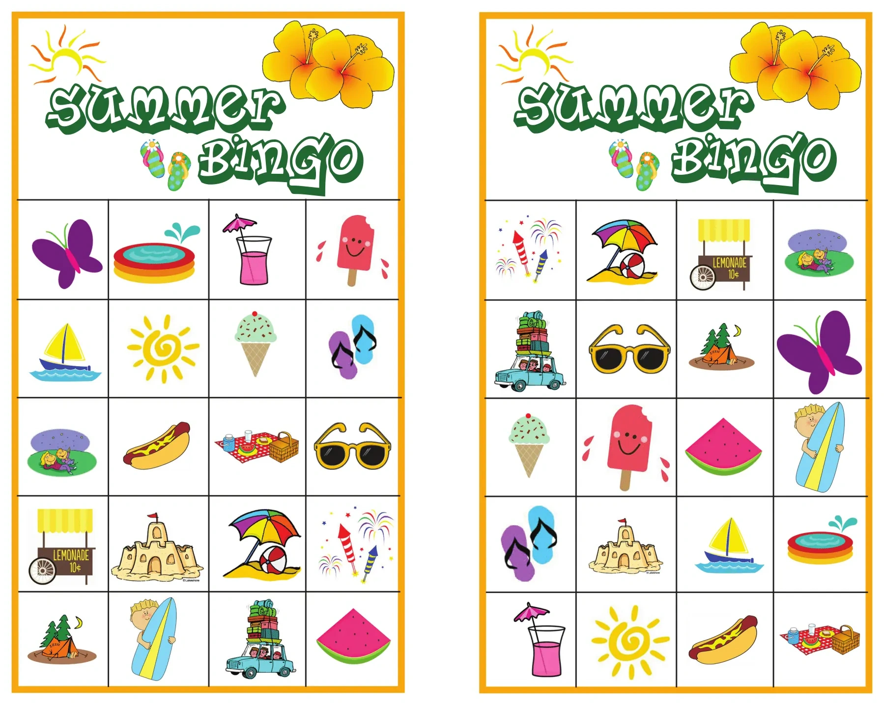Summer Bingo Game With Free Printables intended for Summer Bingo Printable Free