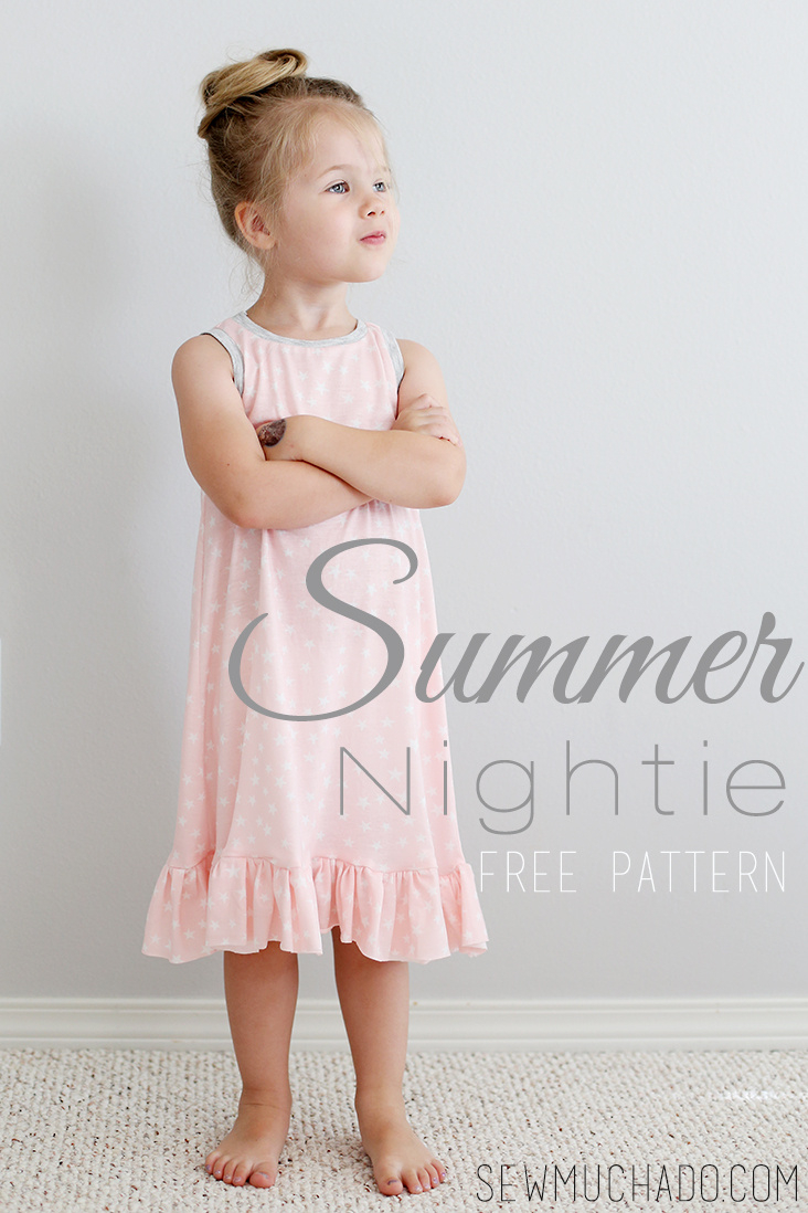 Summer Nightie Free Pattern - Sew Much Ado intended for Free Printable Nightgown Sewing Patterns
