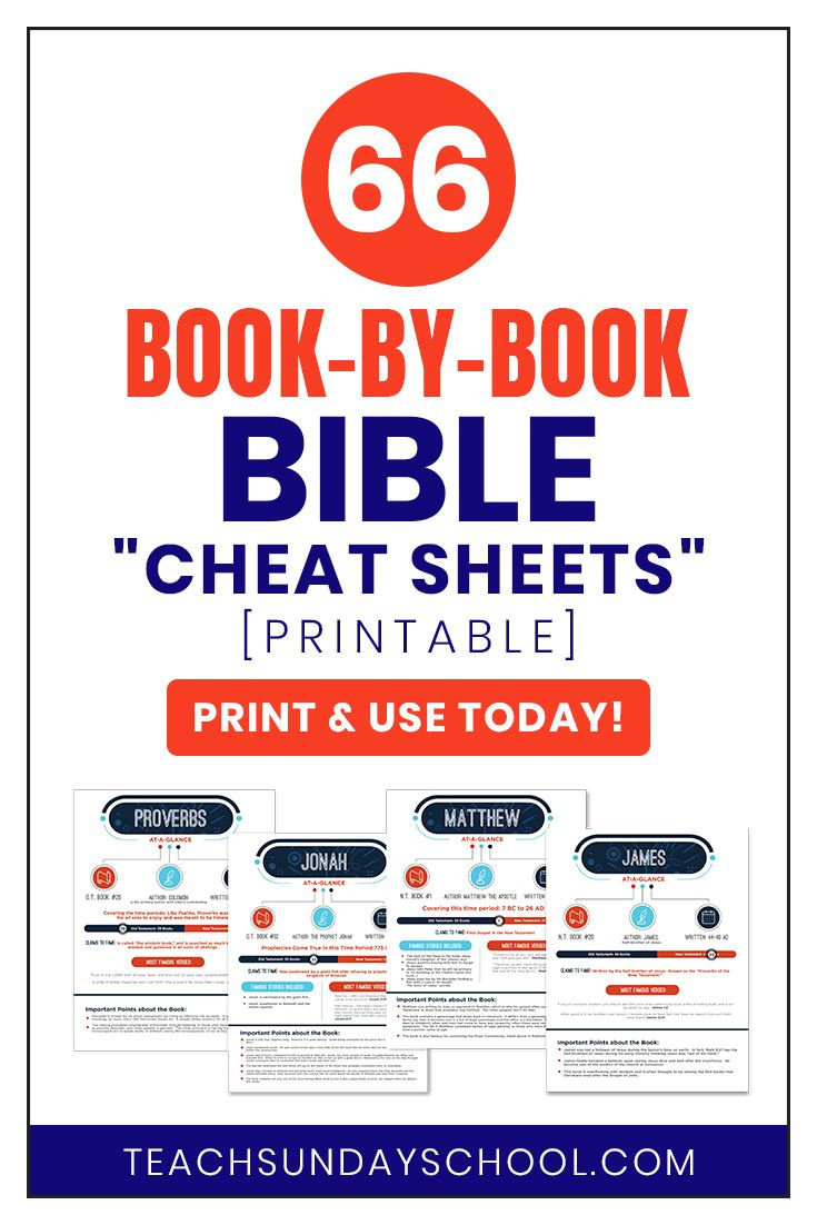 Sunday School Lesson Ideas: One-Page Printables For Each Book In with regard to Books Of The Bible At A Glance Free Printable
