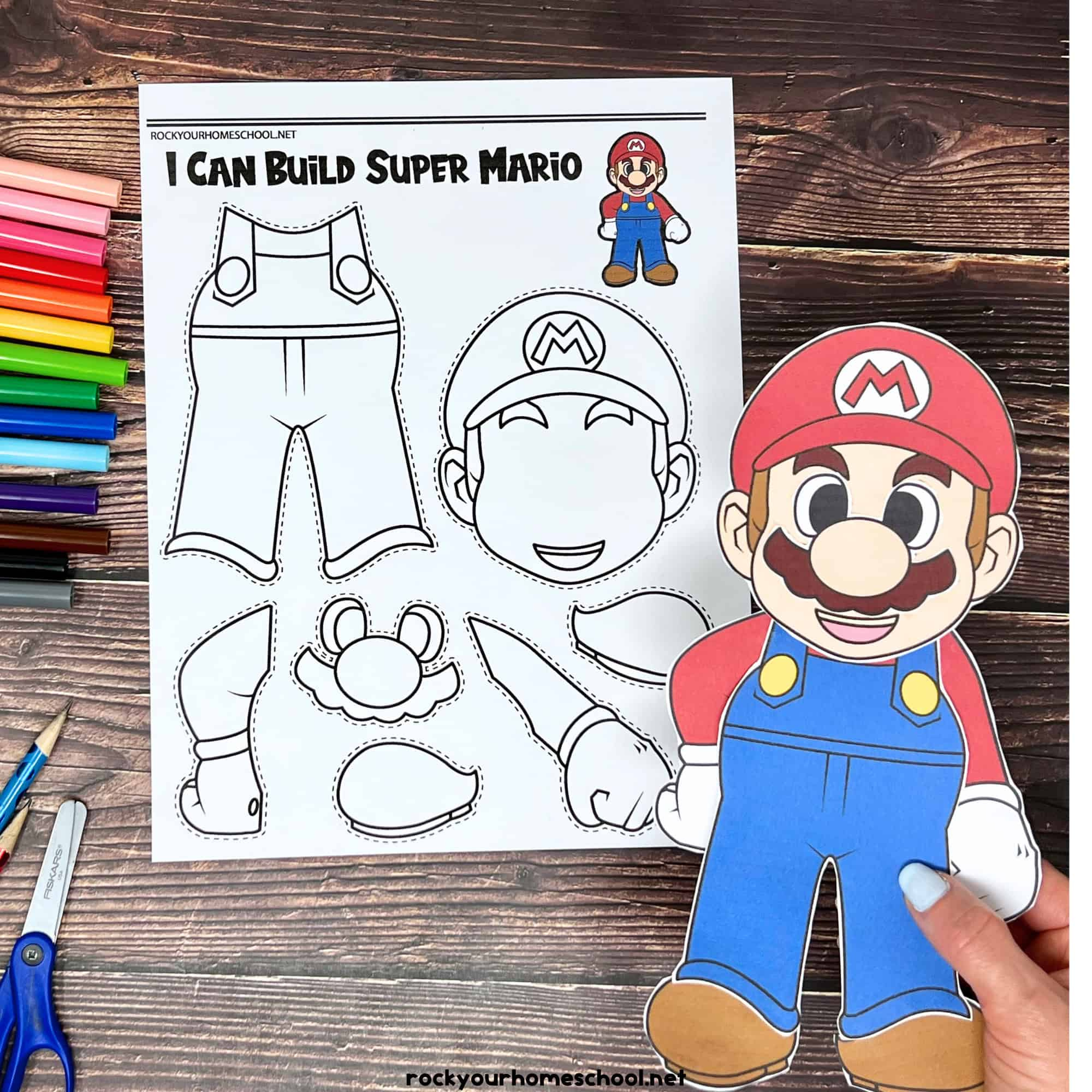 Super Mario Crafts For Kids: How To Make And Enjoy (20 Free)- Rock within Super Mario Stencils Free Printables