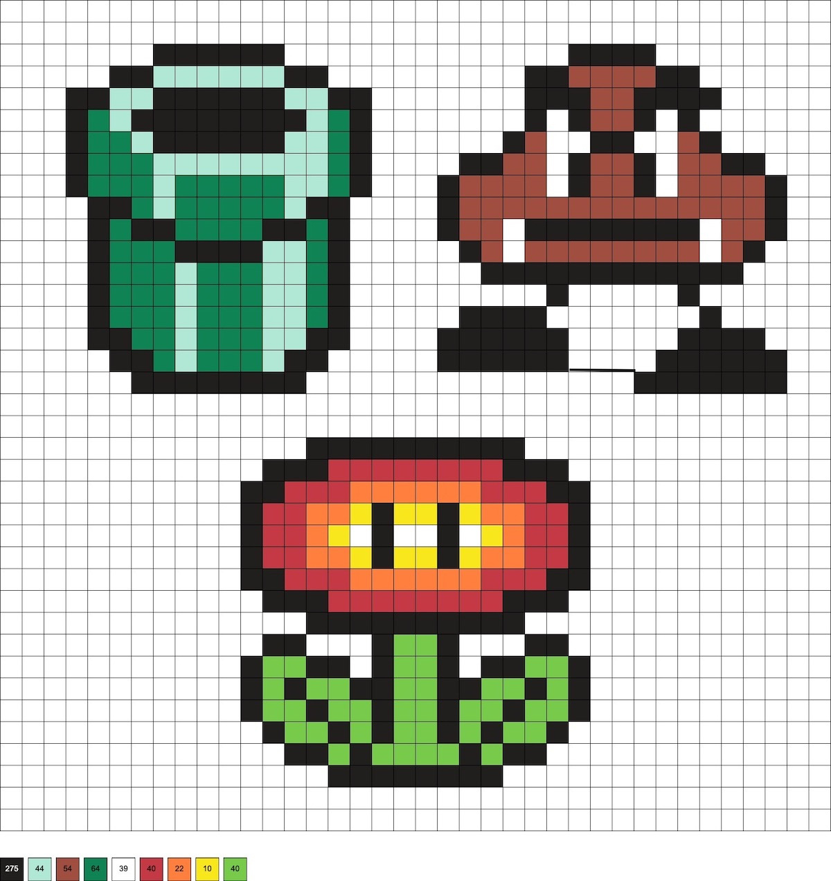 Super Mario Perler Beads (30+ Free Patterns!) - Diy Candy throughout Perler Bead Printable Patterns