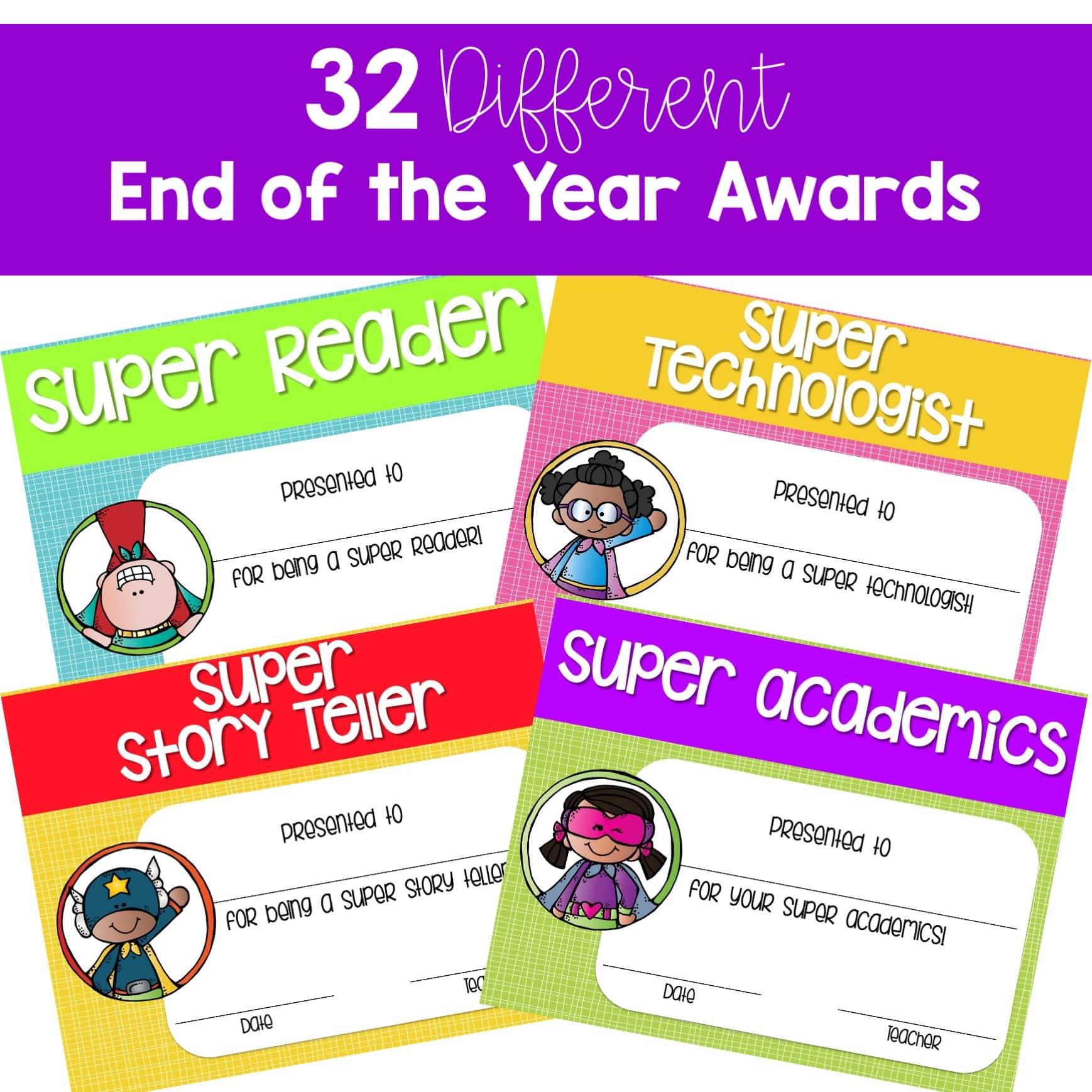 Superhero End Of The Year Awards - Mrs. Richardson&amp;#039;S Class pertaining to Free Printable Superhero Awards