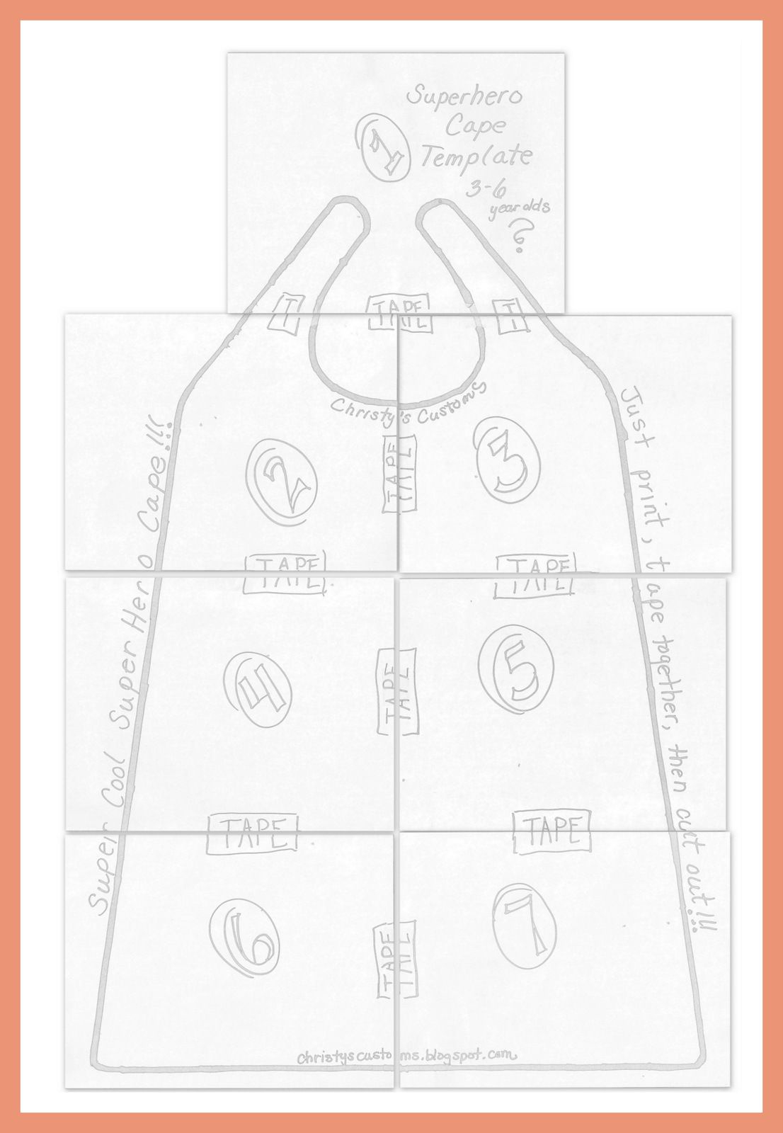 Superhero Party: Discover 9 Super Hero Cape Ideas | Superhero for Printable Superhero Cape Pattern