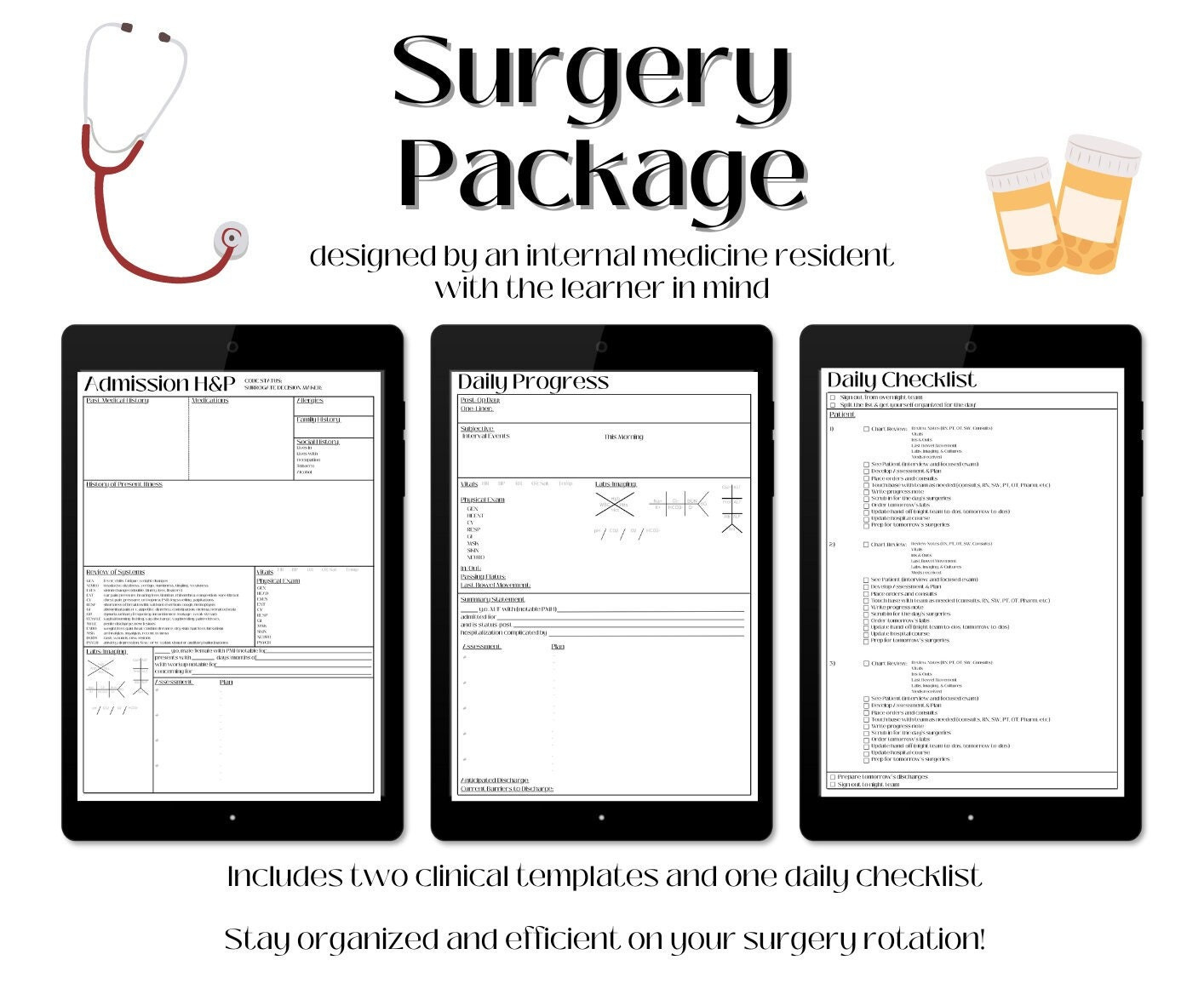 Surgery Preference Card Template - Etsy with regard to Free Surgeon Preference Card Template