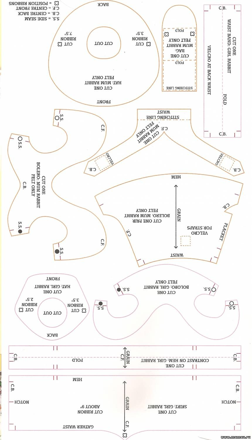 Sylvanian Families - Sylvanian Families Шьем Костюмчики within Free Printable Sylvanian Families Clothes Patterns