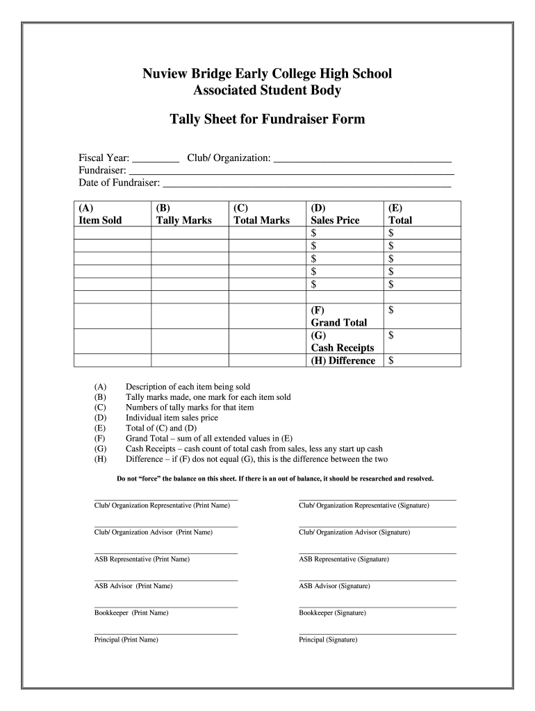 Tally Form: Fill Out &amp;amp; Sign Online | Dochub for Free Tally Sheet Template