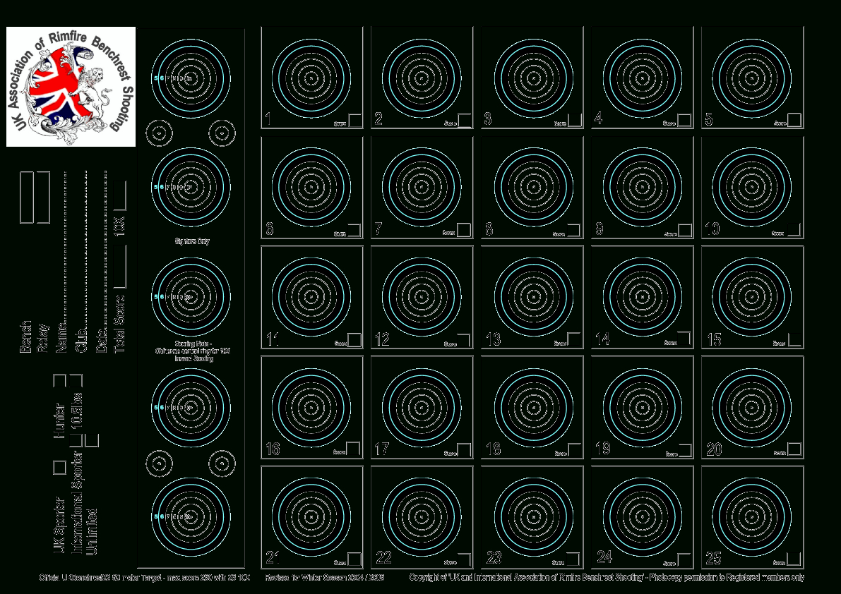 Targets For Download And Printing Within Accurateshooter within Free Printable 22 Rifle Targets