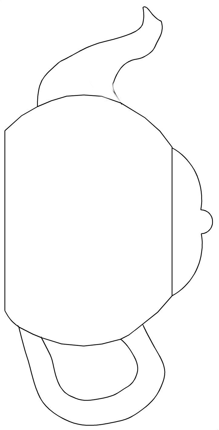 Tea Pot - 10 Free Pdf Printables | Printablee throughout Free Printable Teapot Pattern