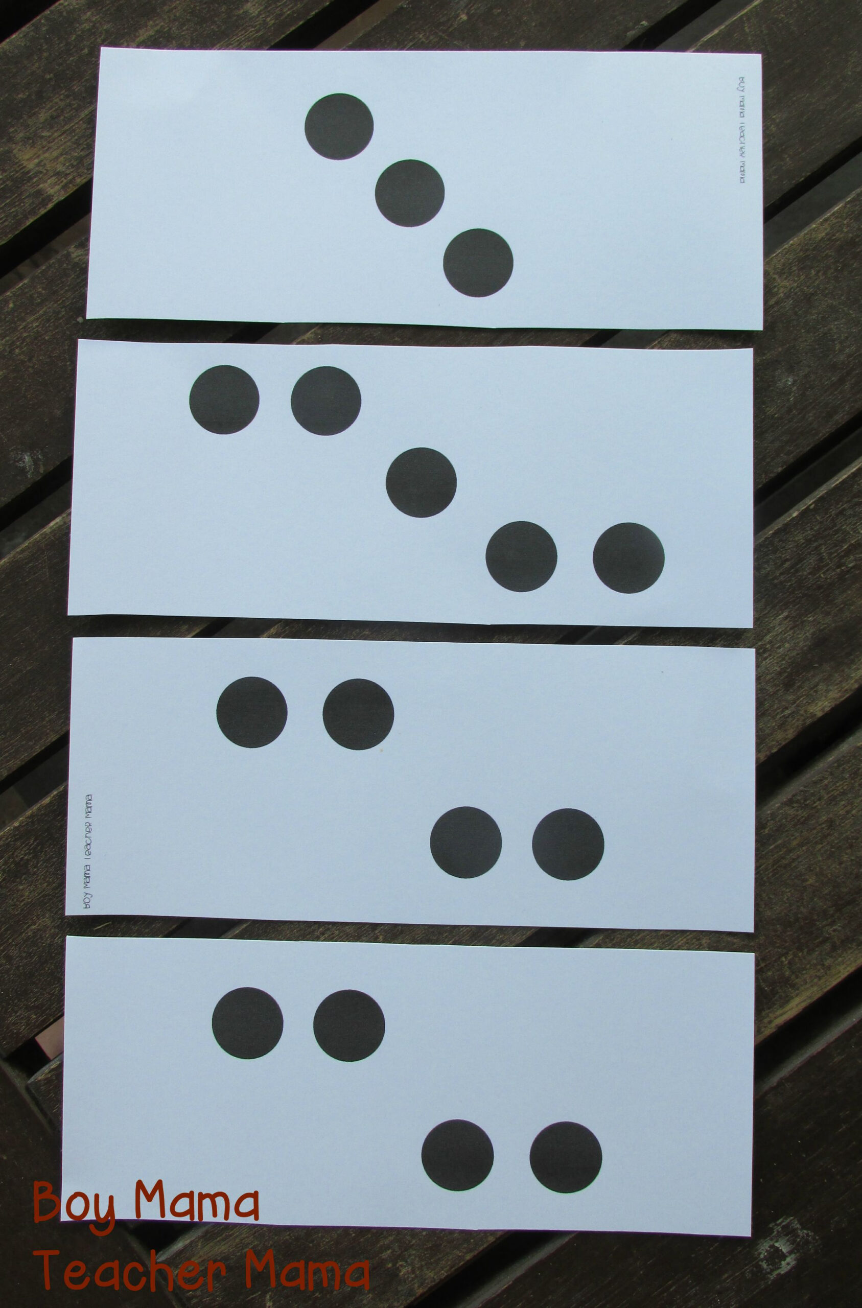 Teacher Mama: Free Subitizing Dot Cards {After School Linky} - Boy with Free Printable Subitizing Cards