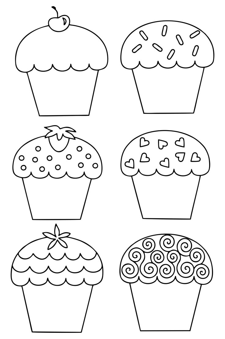 Template Cupcake - 11 Free Pdf Printables | Printablee throughout Free Printable Birthday Cupcake Template