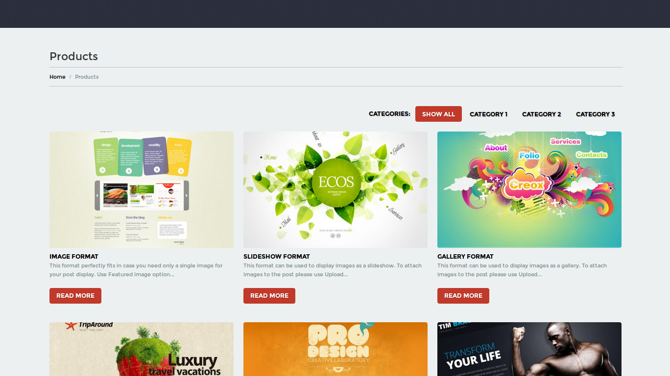 Template Monster: Unobtrusive Design Studio WordPress Theme in Template Monster Free Bootstrap Templates