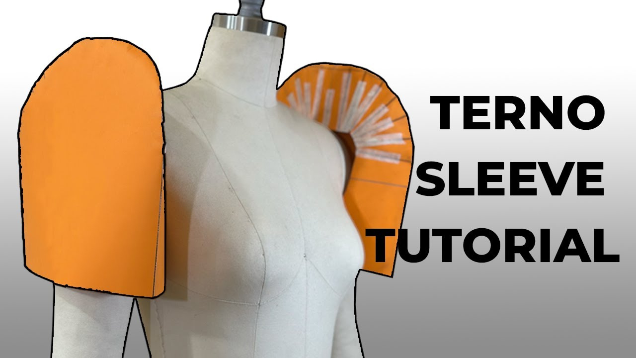 Terno Or Filipiniana Sleeve Tutorial | Terno Sleeve Patternmaking | Filipiniana | La Modéliste with Printable Filipiniana Sleeve Pattern