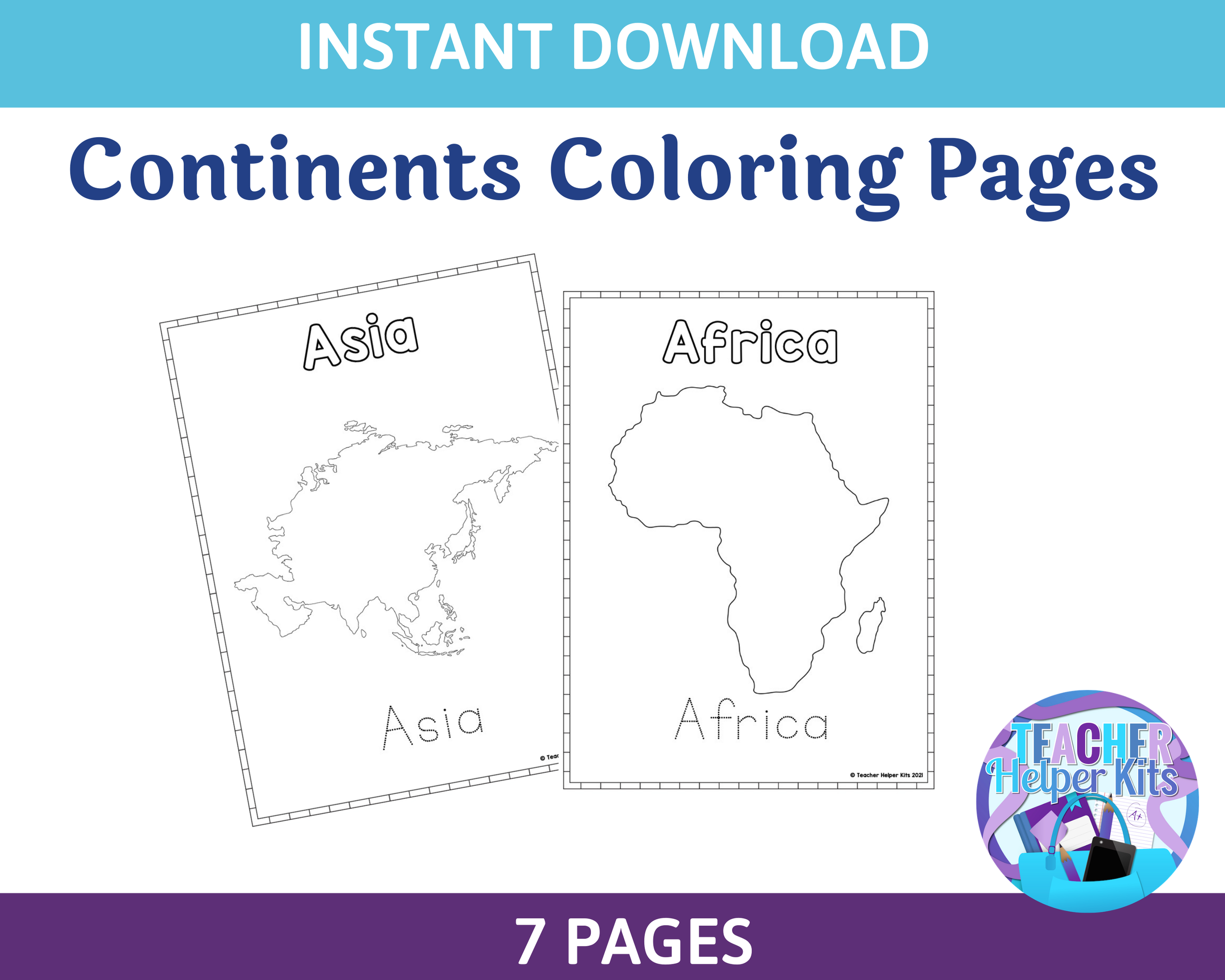 The Best Continent Coloring Pages — Mommy Is My Teacher pertaining to Free Continent Printables