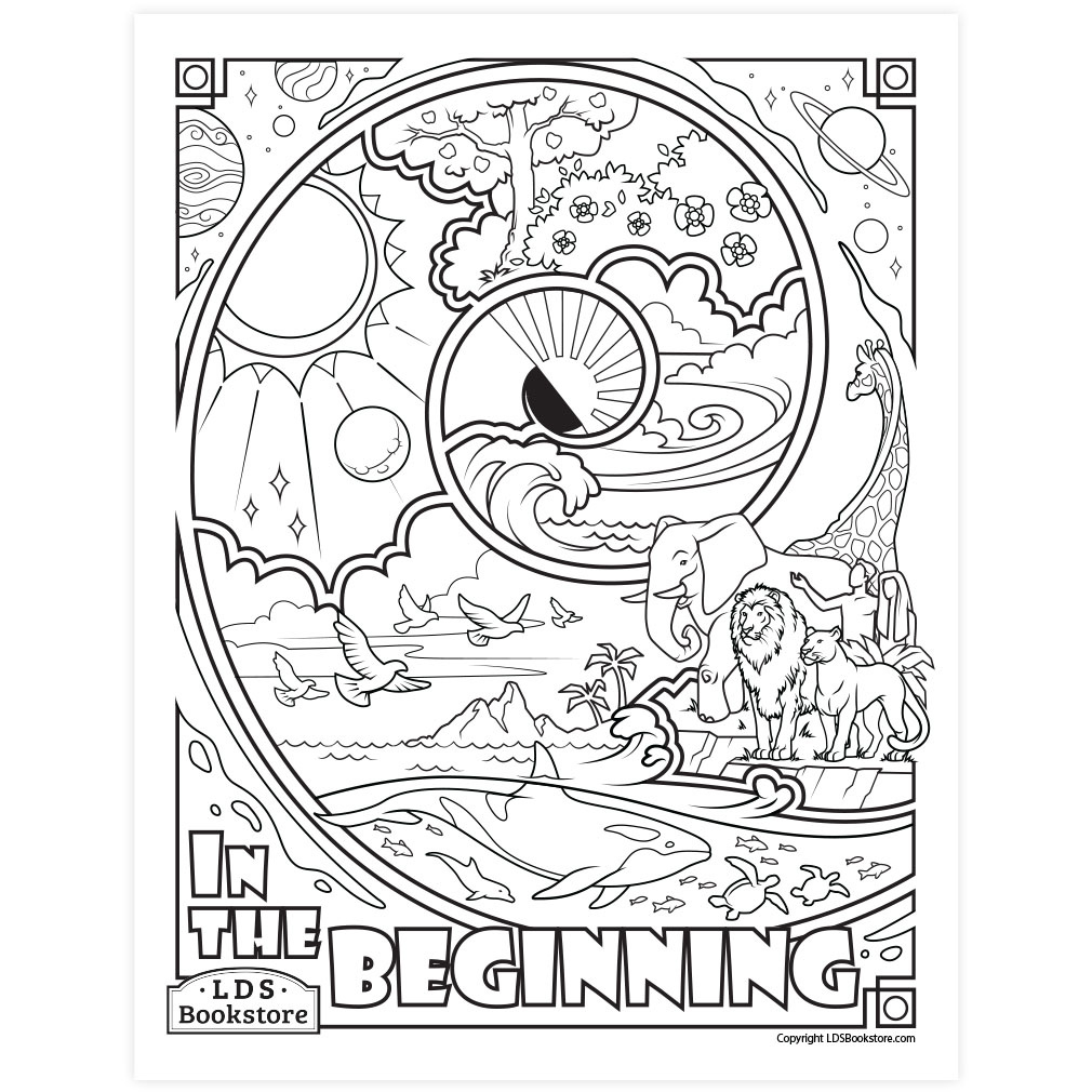 The Creation Coloring Page - Printable in Free Printable Creation Coloring Pages