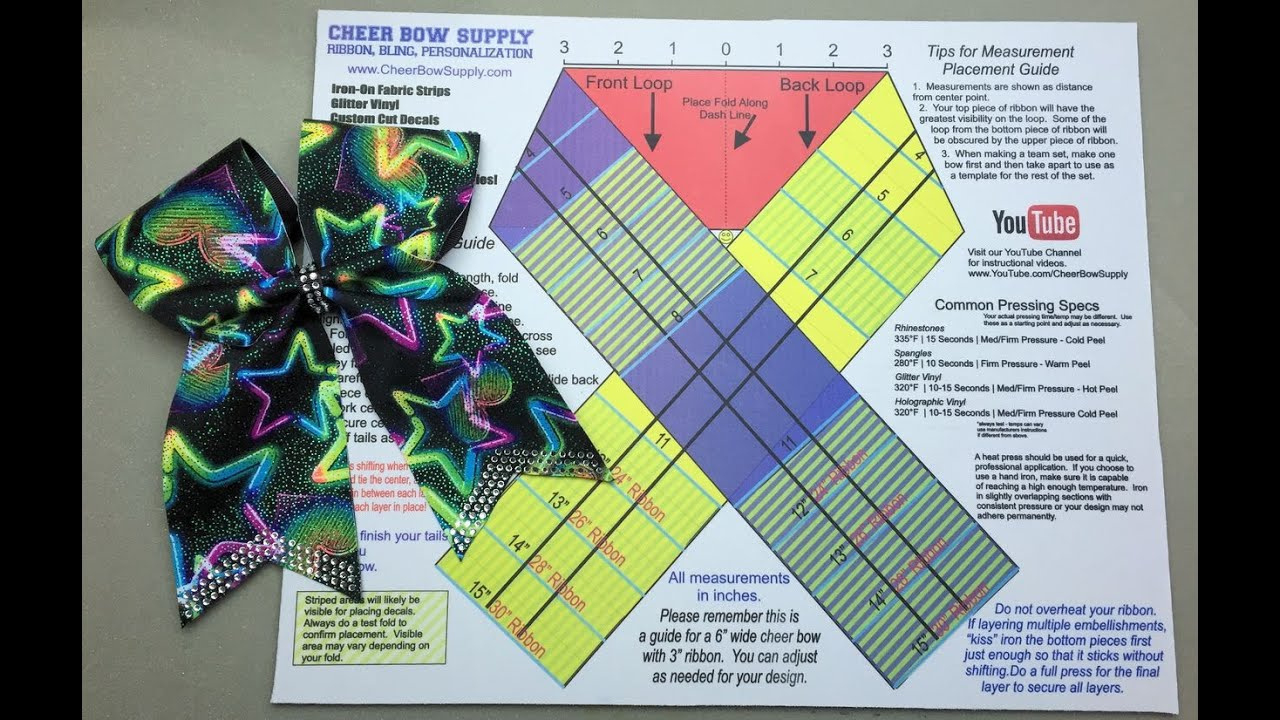 The Easy Way To Make A Cheer Bow throughout Cheer Bow Template Free