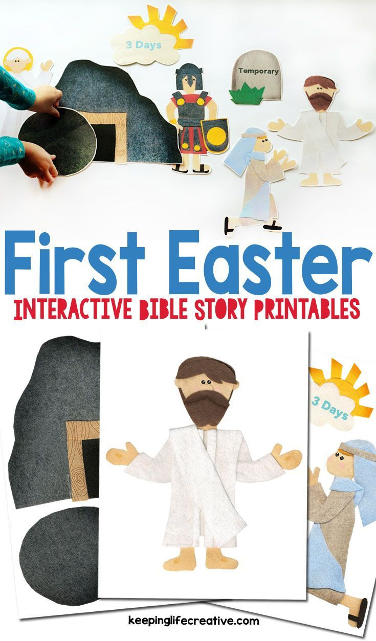 The First Easter {Resurrection Printable Felt Set} in Free Printable Felt Board Bible Stories