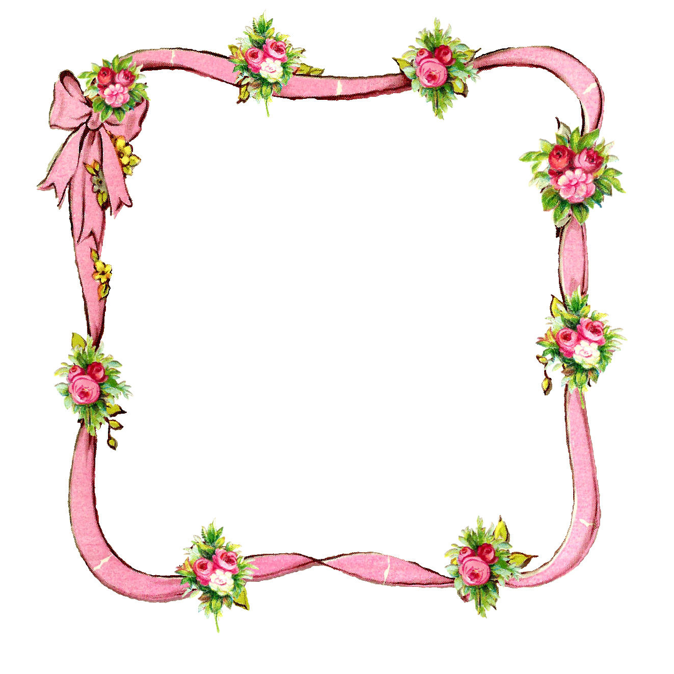 The Graphics Monarch: Free Printable Diy Rose Ribbon Digital with Free Printable Rose Borders