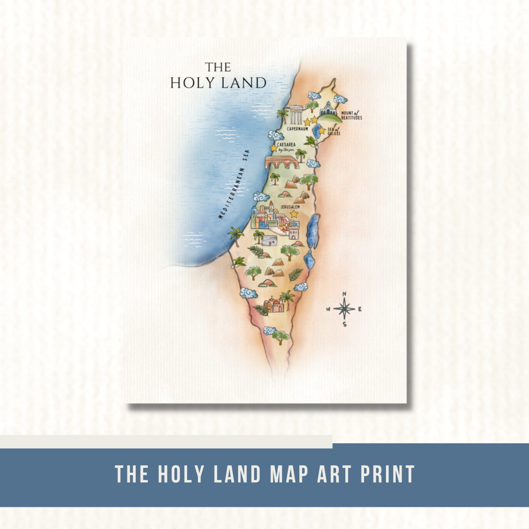 The Holy Land Printable Map - Faithgateway Pages within Free Printable Map of the Holy Land