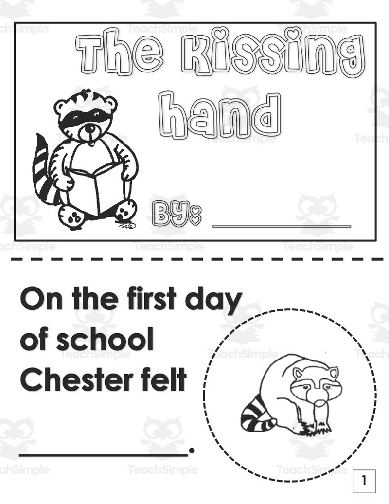 The Kissing Hand Printable Book inside The Kissing Hand Free Printable Book