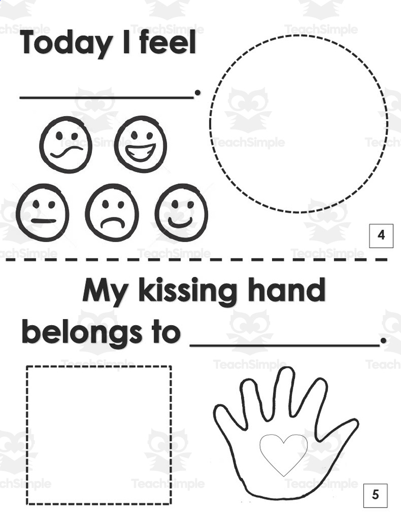 The Kissing Hand Printable Book intended for The Kissing Hand Free Printable Book