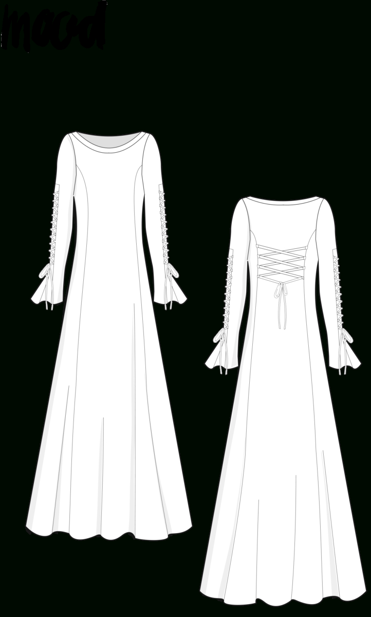 The Luthien Dress - Free Cosplay Sewing Pattern throughout Free Printable Medieval Costume Patterns