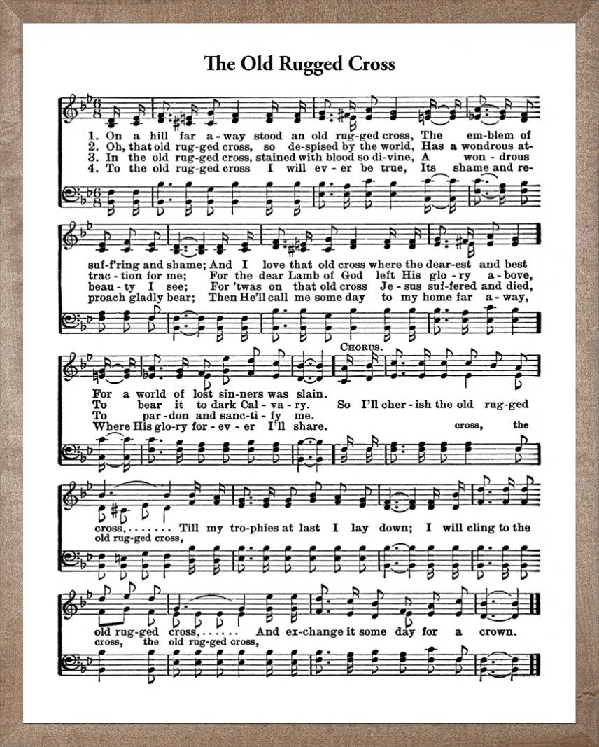 The Old Rugged Cross Hymn - Worksheets Library within Free Printable Sheet Music For the Old Rugged Cross