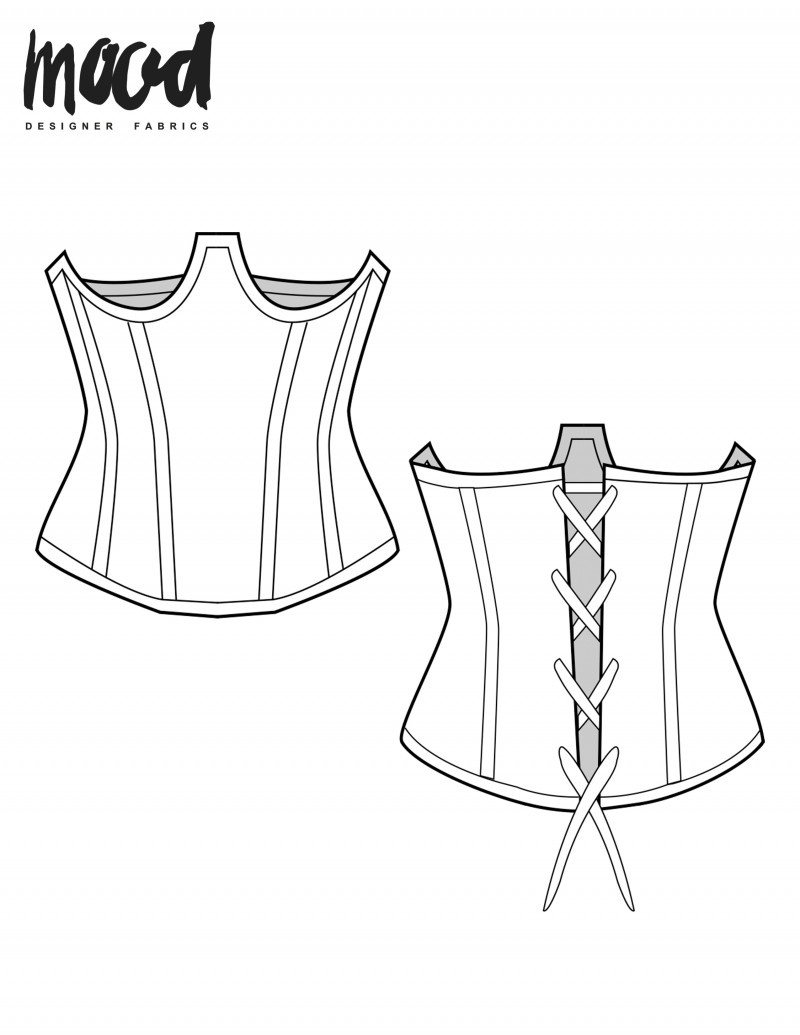 The Parker Corset - Free Sewing Pattern throughout Free Printable Corset Sewing Pattern
