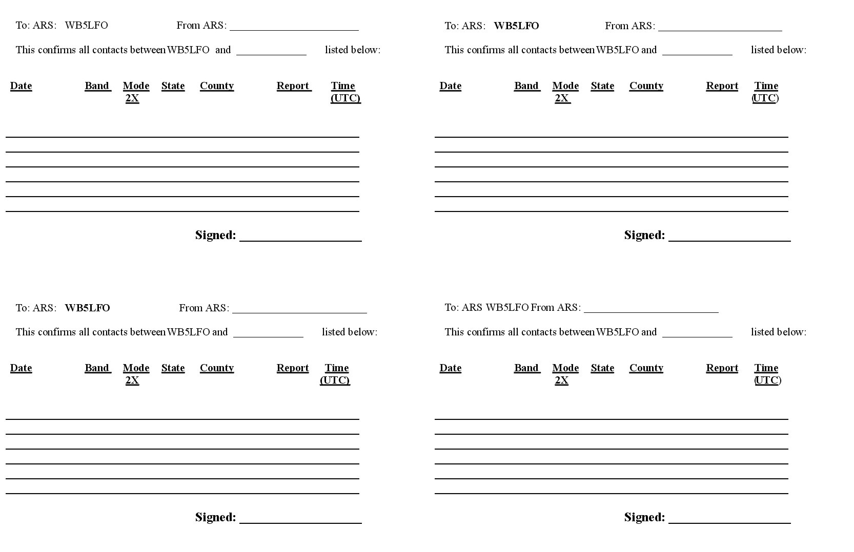 The Qslkit - At Home Qsl Printing with regard to Qsl Card Templates Free