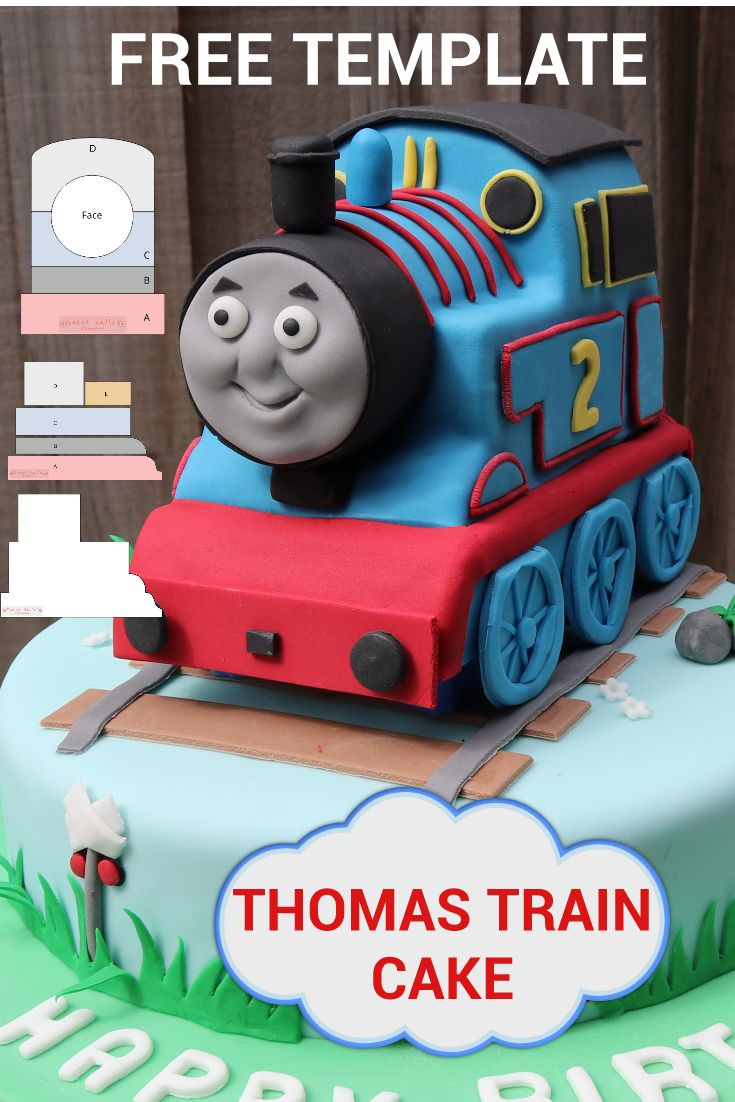 Thomas Cake Template - Free Printable within Free Thomas the Tank Engine Cake Template