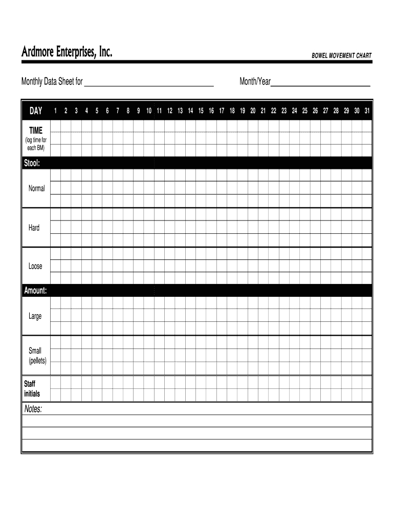 Time Log - Fill Online, Printable, Fillable, Blank | Pdffiller regarding Free Printable Bowel Movement Log