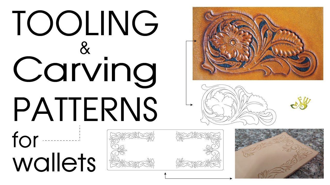 Tooling &amp;amp; Carving Patterns For Walletsfischer Workshops (Hd) with Printable Leather Carving Patterns
